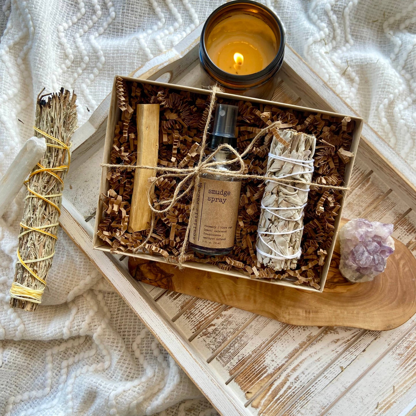 Essential Oils & Self Care Gifts - Smudge Bundle Gift Set