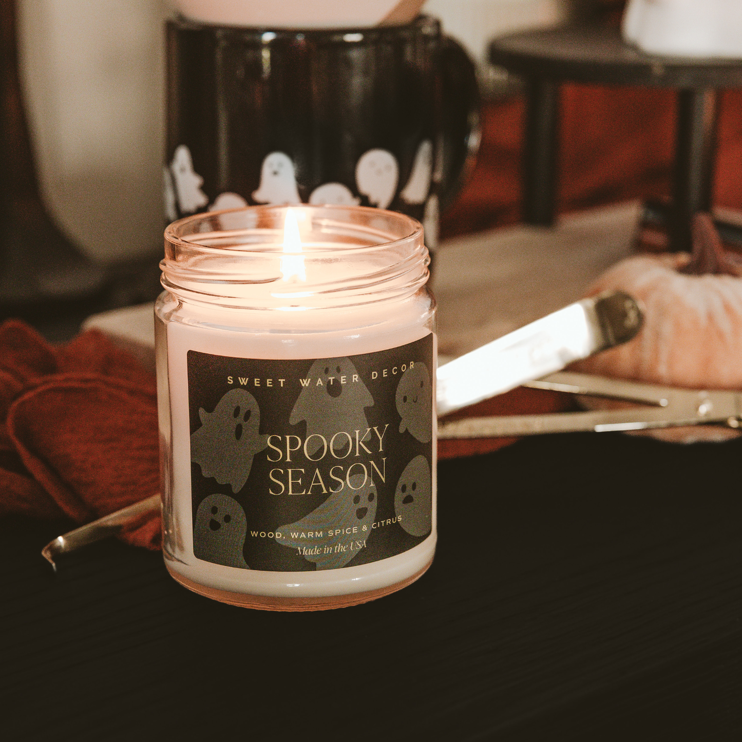 Spooky Season 9 oz Soy Candle - Fall Home Decor, Gifts