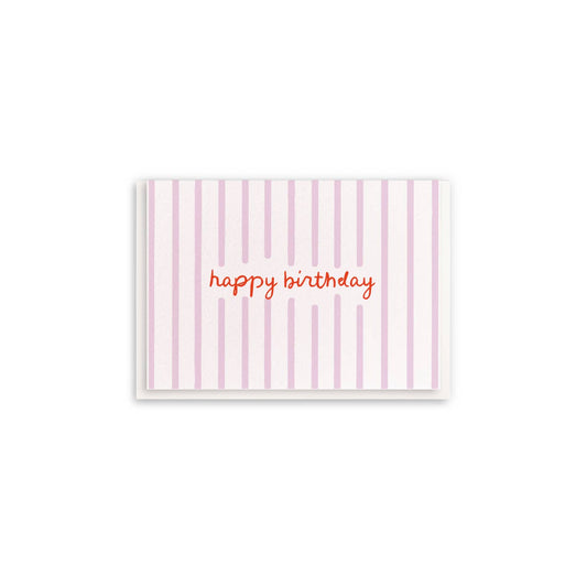 Birthday Stripes - Enclosure Greeting Cards