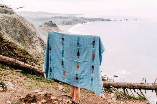 Sky Blue Baja Thunderbird Blanket