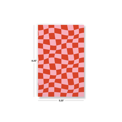 Wonky Checkers Classic Layflat Journal Notebook