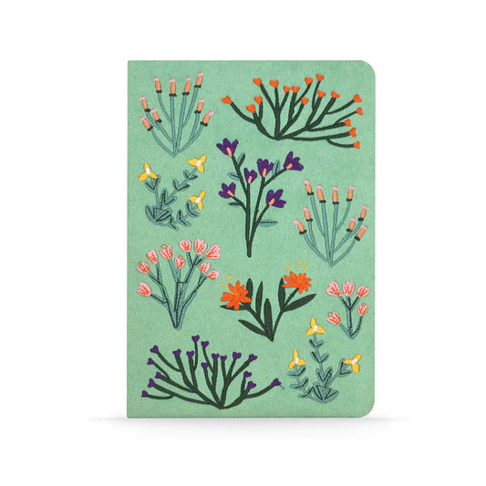 Blooms Embroidered Notebook