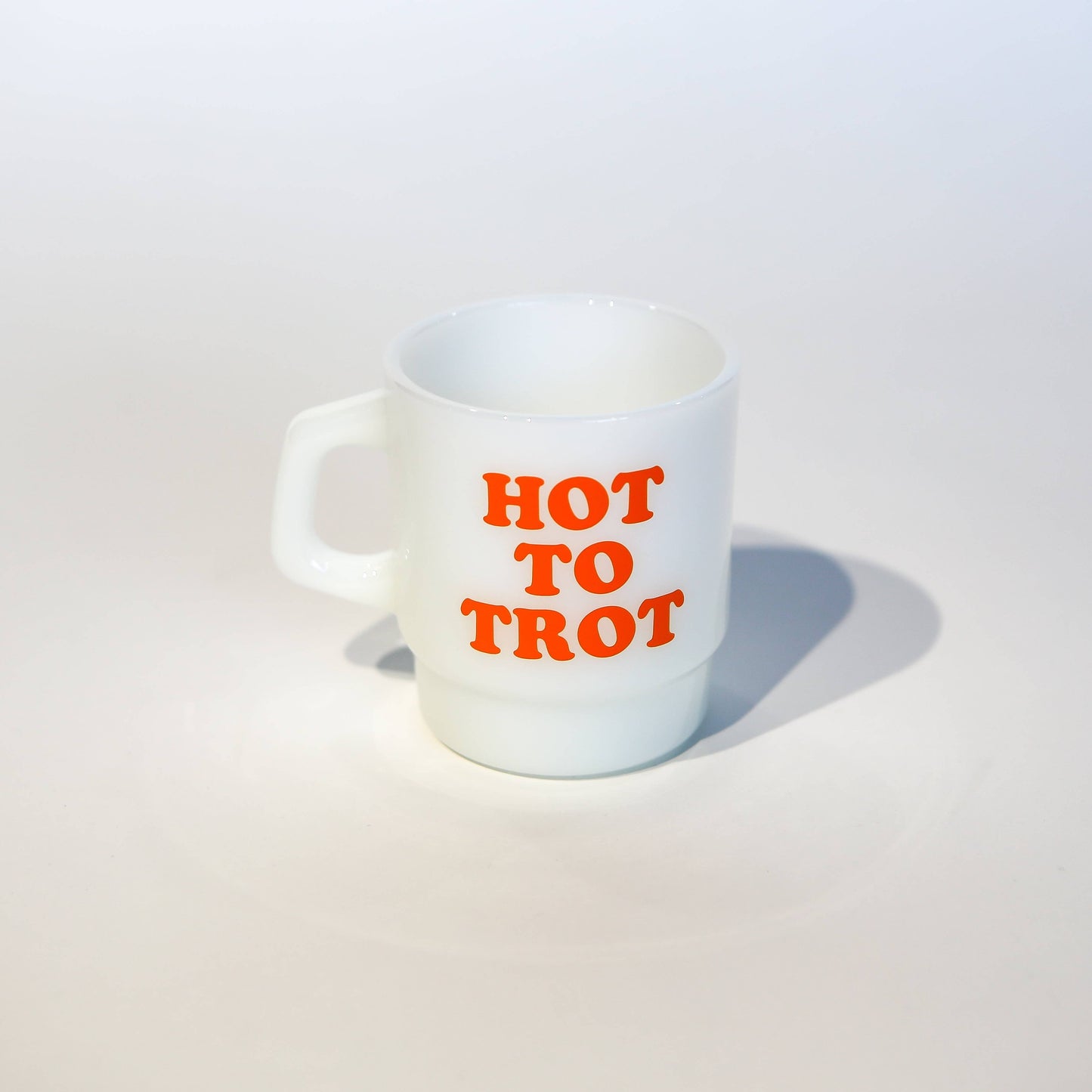 Hot to Trot Stackable Retro Mug (Shortie 8oz)