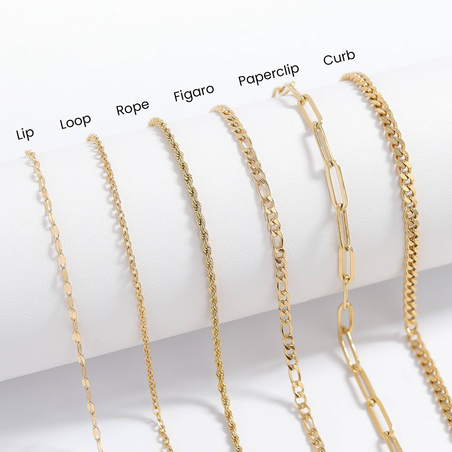 18" 18K Gold Paperclip Chain Necklace