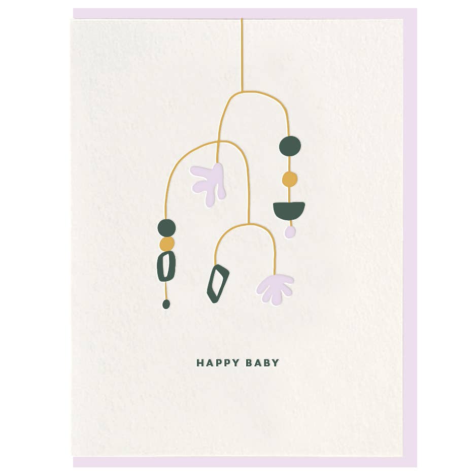 Happy Baby - Letterpress Card