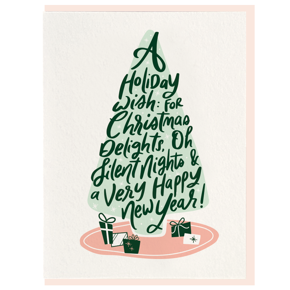 Holiday Wish - Letterpress Card