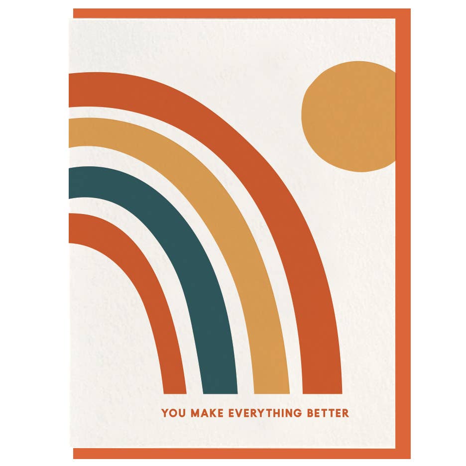 Everything Better - Punto de venta de tarjetas tipográficas