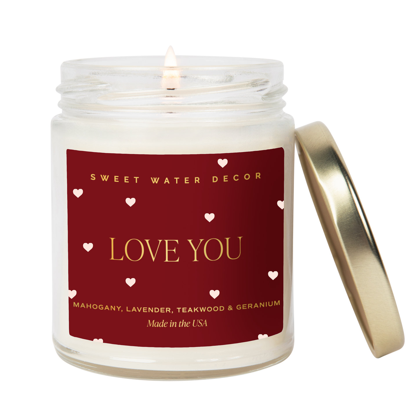 Love You Soy Candle- Gift & Home Decor