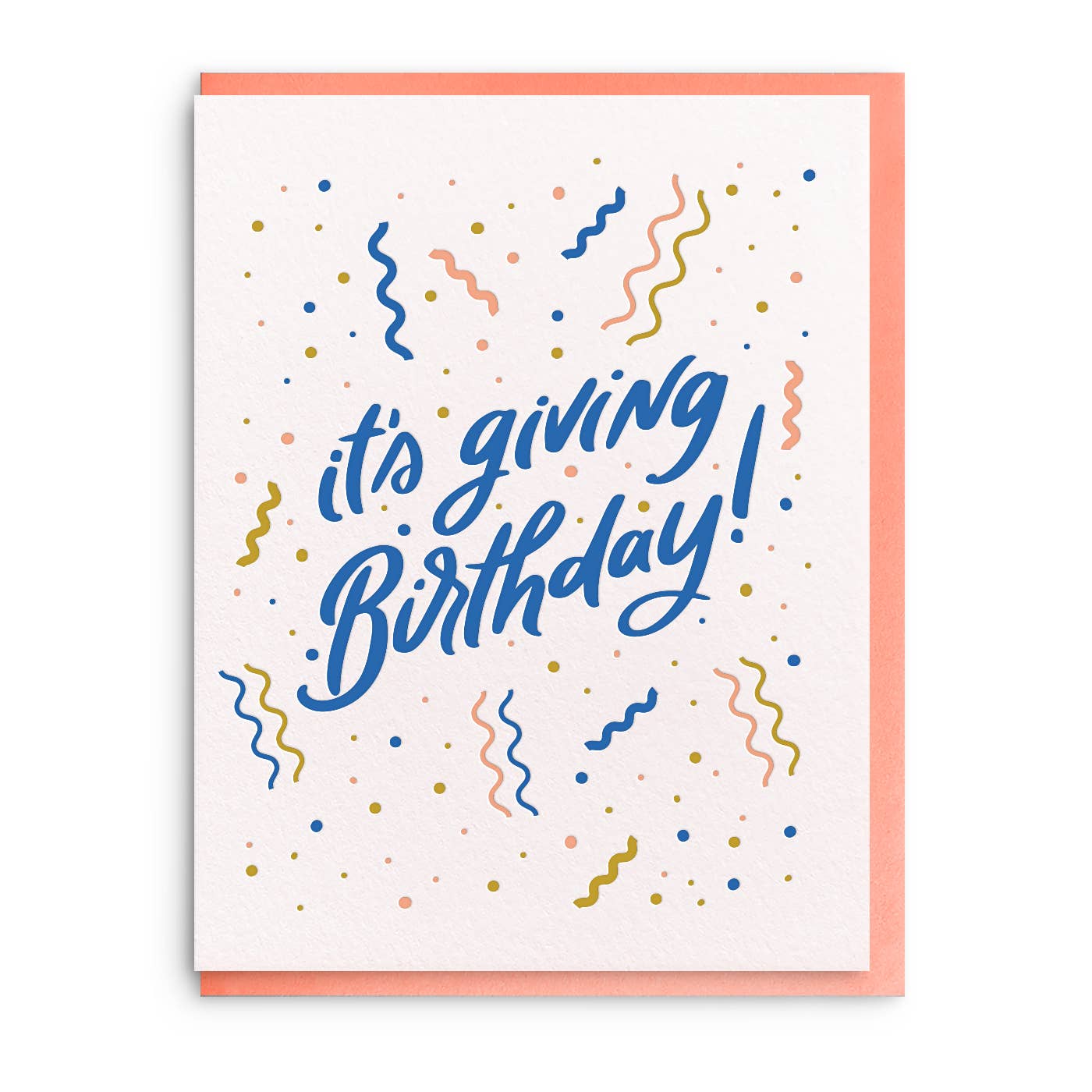 Giving Birthday - Letterpress Birthday Greeting Card
