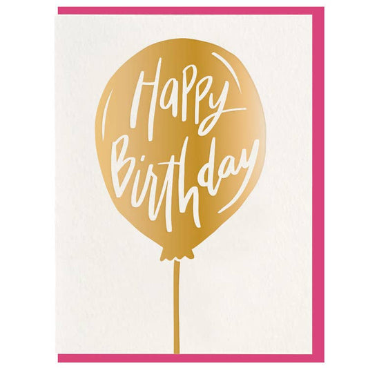 Balloon Birthday - Foil Card