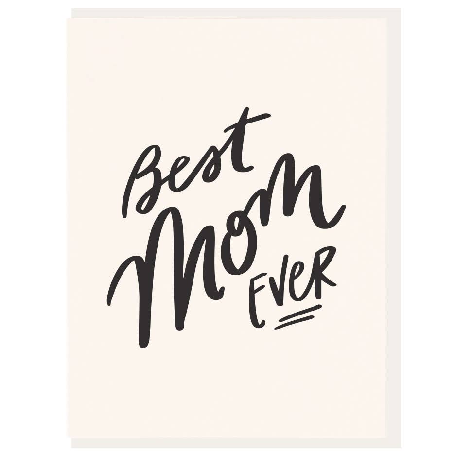 Best Mom Ever - POS de tarjetas tipográficas
