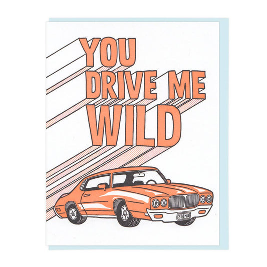 Tarjeta de felicitación You Drive Me Wild POS