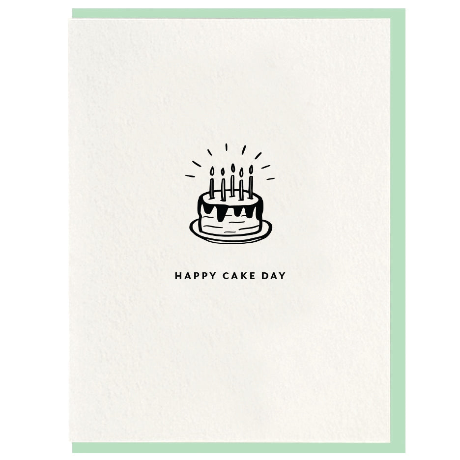 Happy Cake Day - Letterpress Card