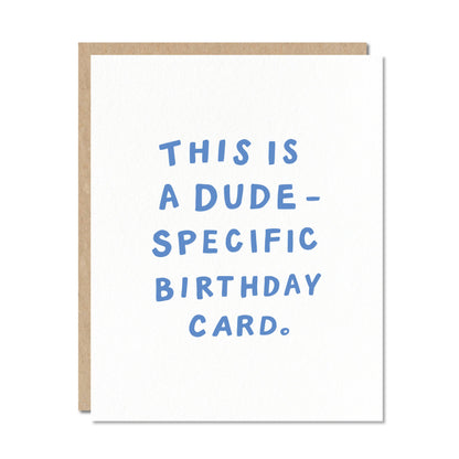 Dude Specific Greeting Card