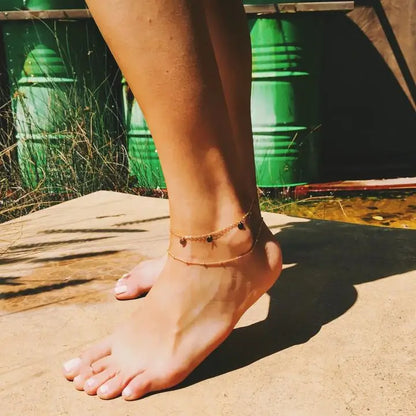 Five Coin Anklet