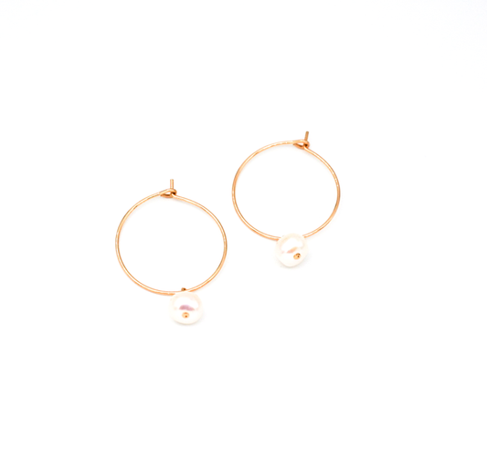 Pearl Hoops