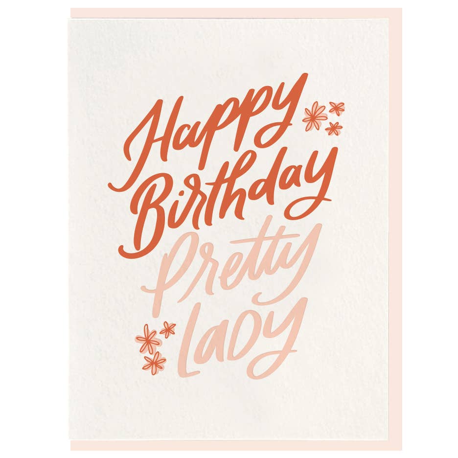 Pretty Lady - Letterpress Card