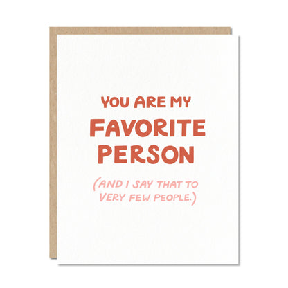 Favorite Person Greeting Card