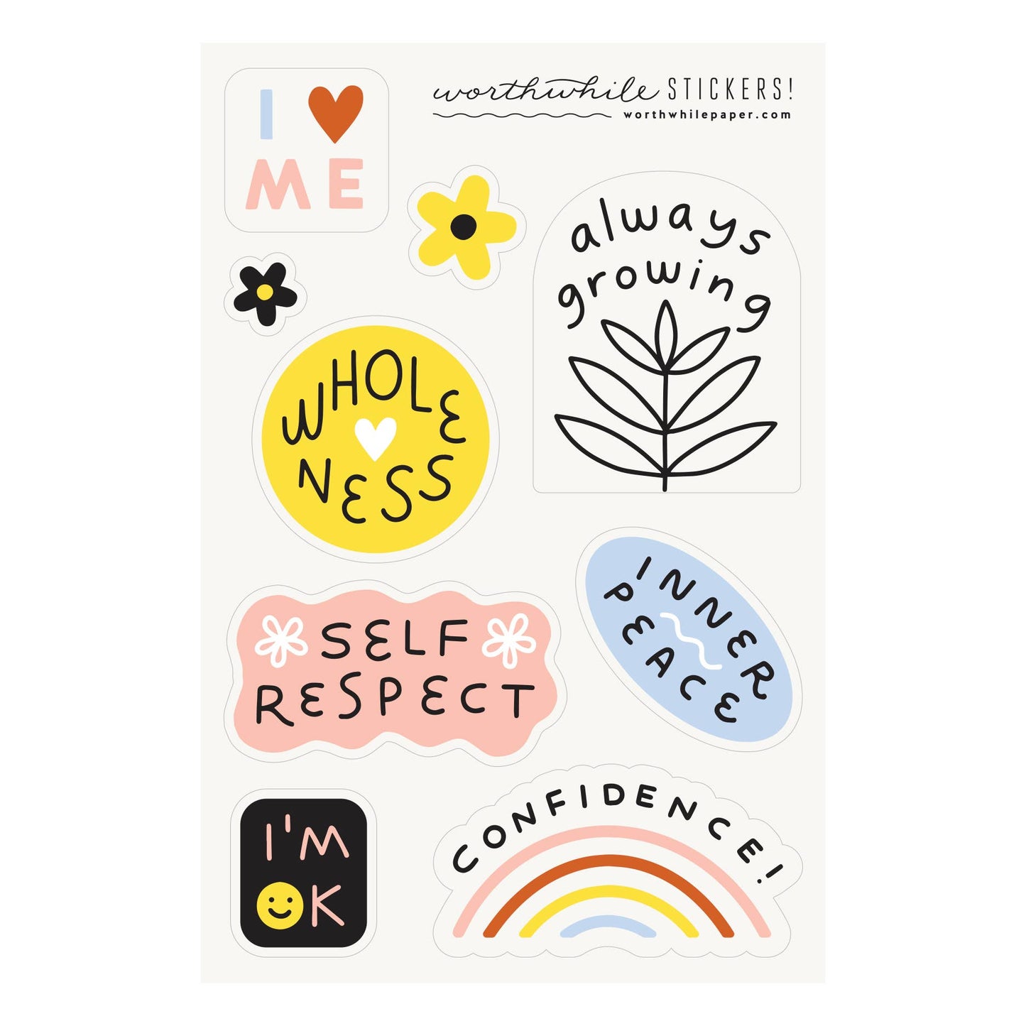 Self Love Sticker Sheet (set of 2)