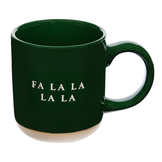 *NEW* Fa La La Stoneware Coffee Mug - Christmas Decor & Gift