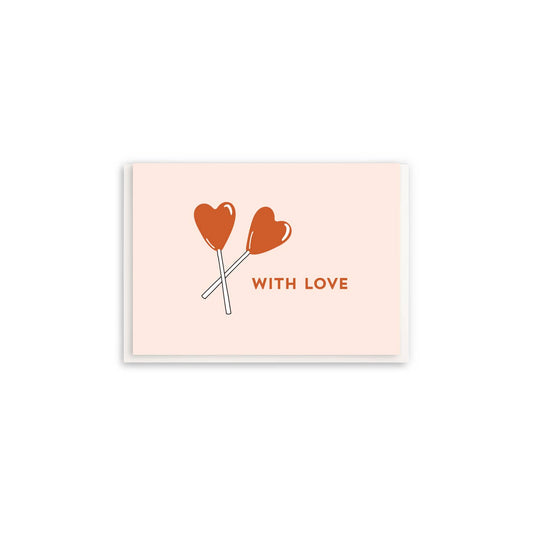 Lollipop - Valentine Enclosure Greeting Card