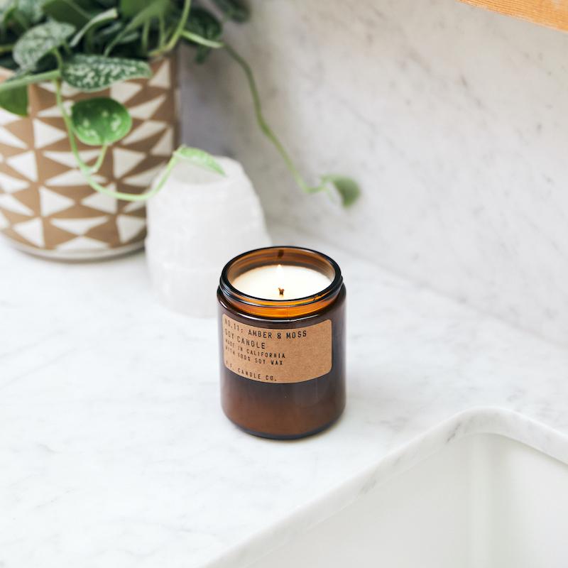 Amber & Moss (7.2 oz Soy Candle)