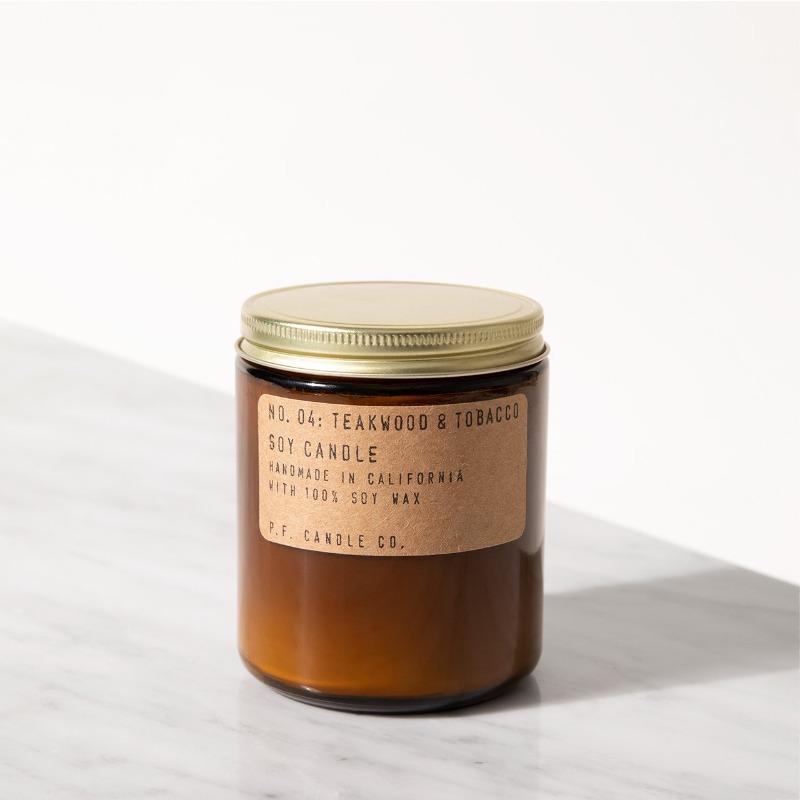 Teakwood & Tobacco Soy Candle - Standard 7.2 oz