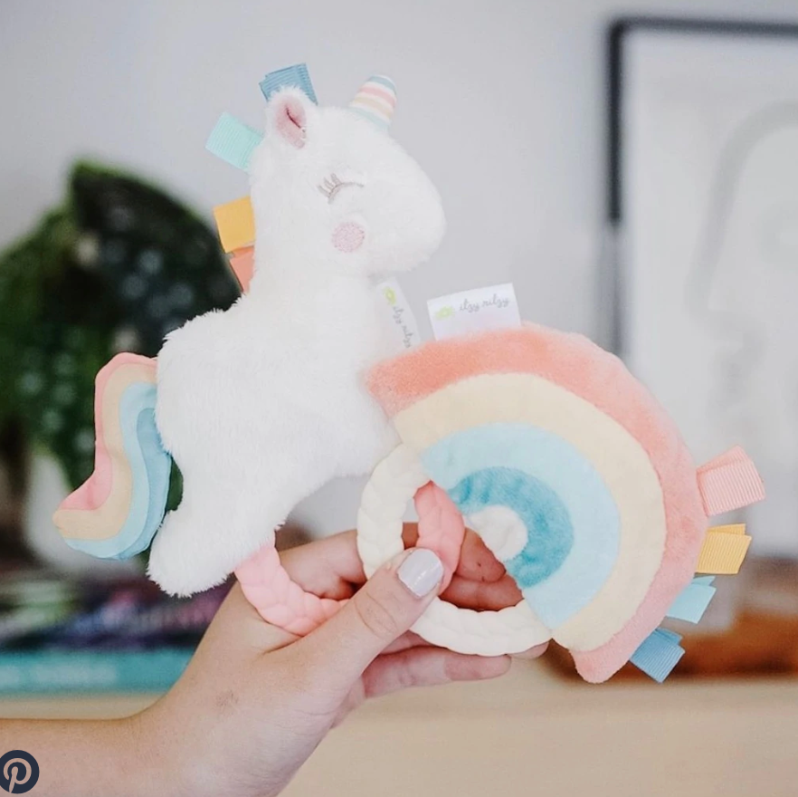 Rainbow Rattle Pal with Teether