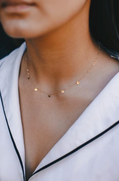 Five Coin Necklace
