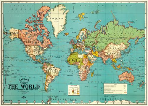 World Map: 20x28 Poster