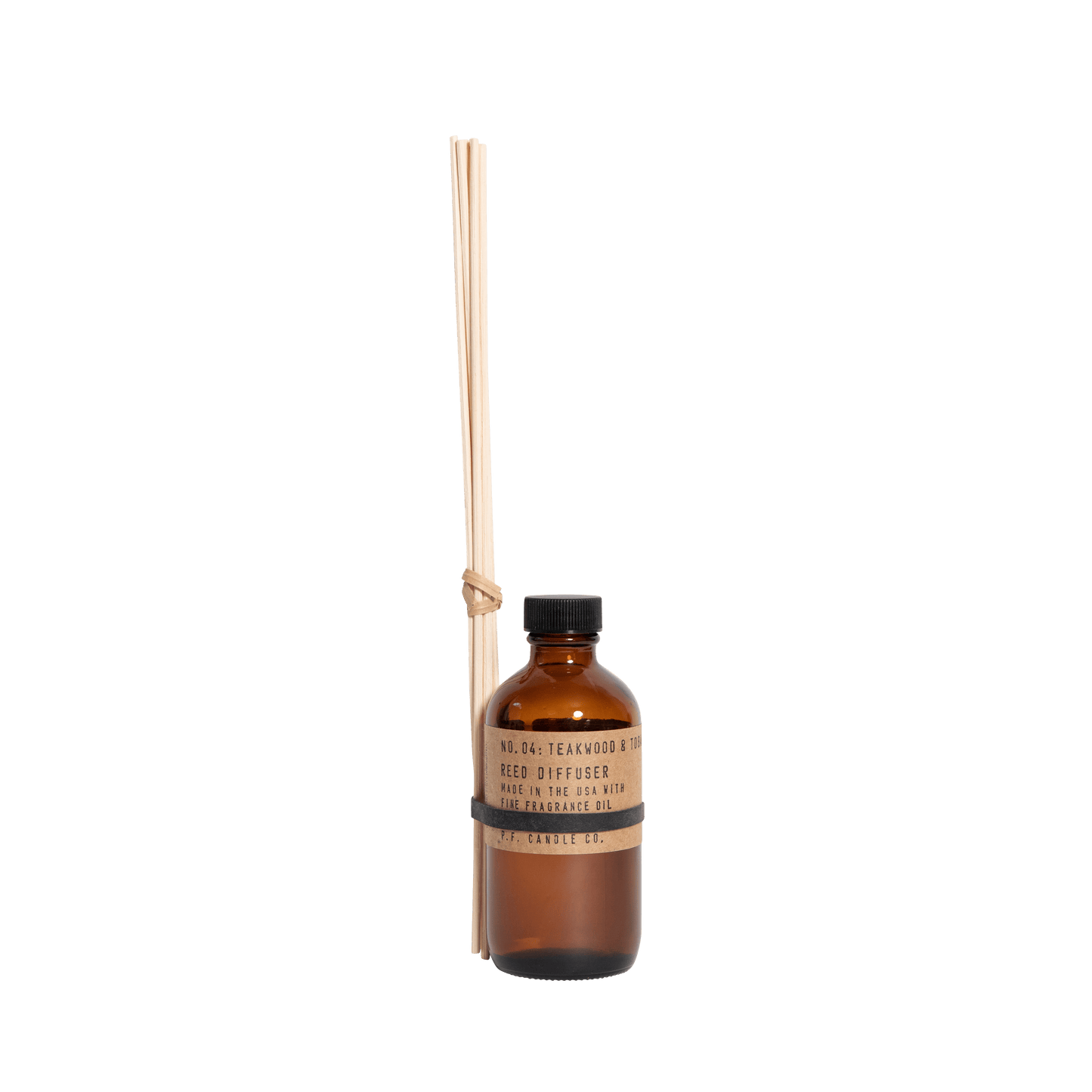 Madera de teca y tabaco - Difusor de caña de 3.5 oz POS