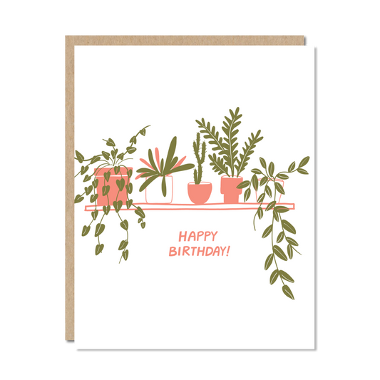 Plant Wall Birthday Greeting Card