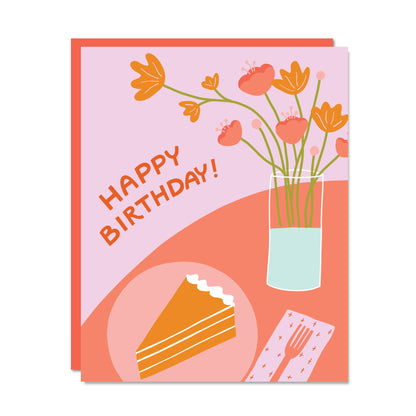 Happy Birthday Table Greeting Card