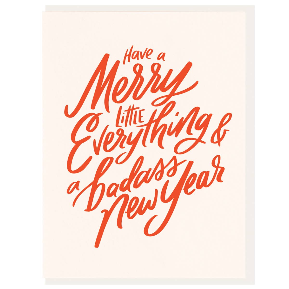 Merry Little Everything  - Letterpress Holiday Greeting Card