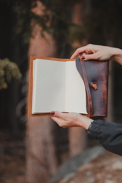 Traveler's Journal - Dark Walnut Large